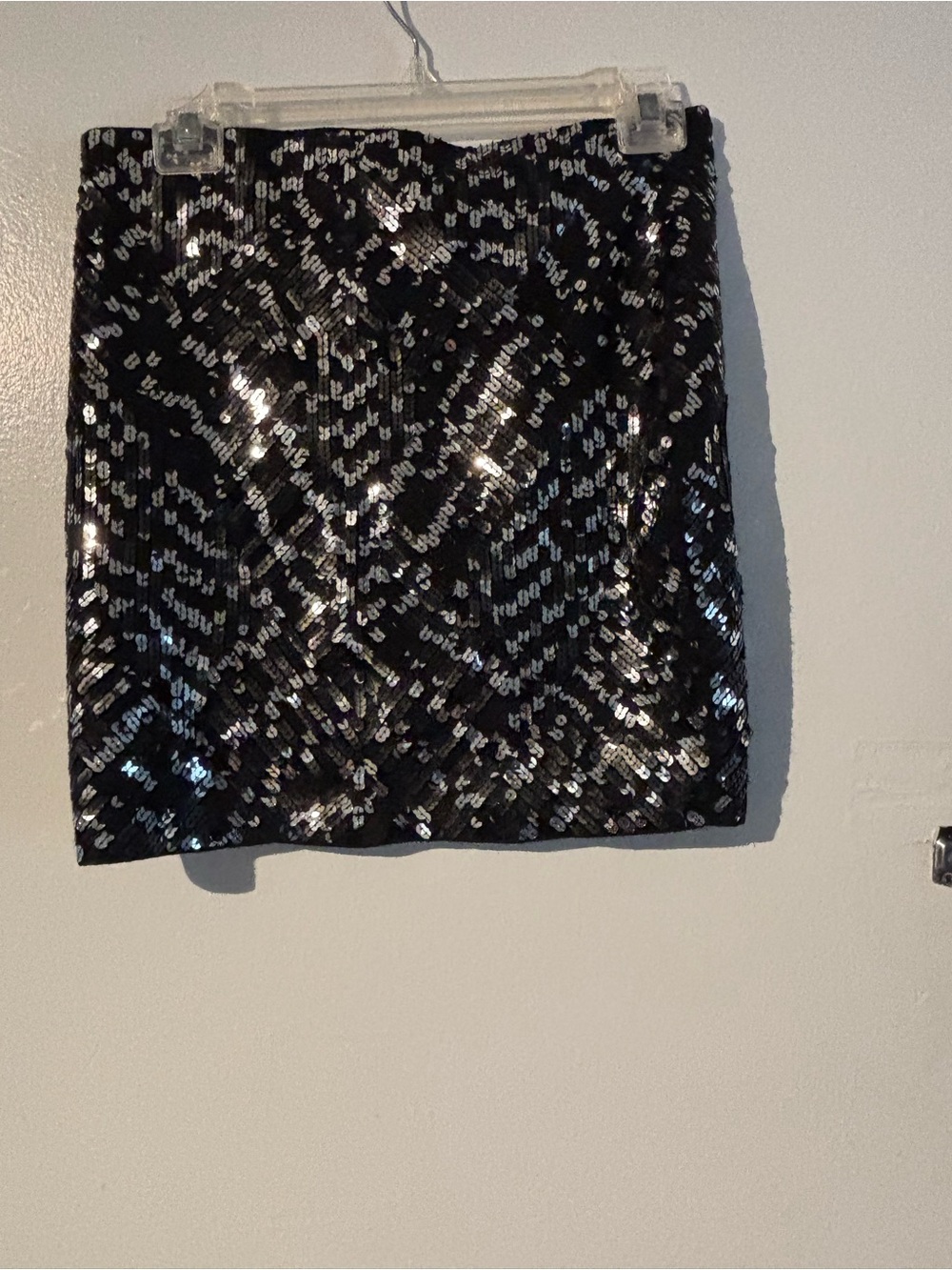 Express Black Sequin Mini Skirt Women’s Size Small NWT Party Club
(1165)